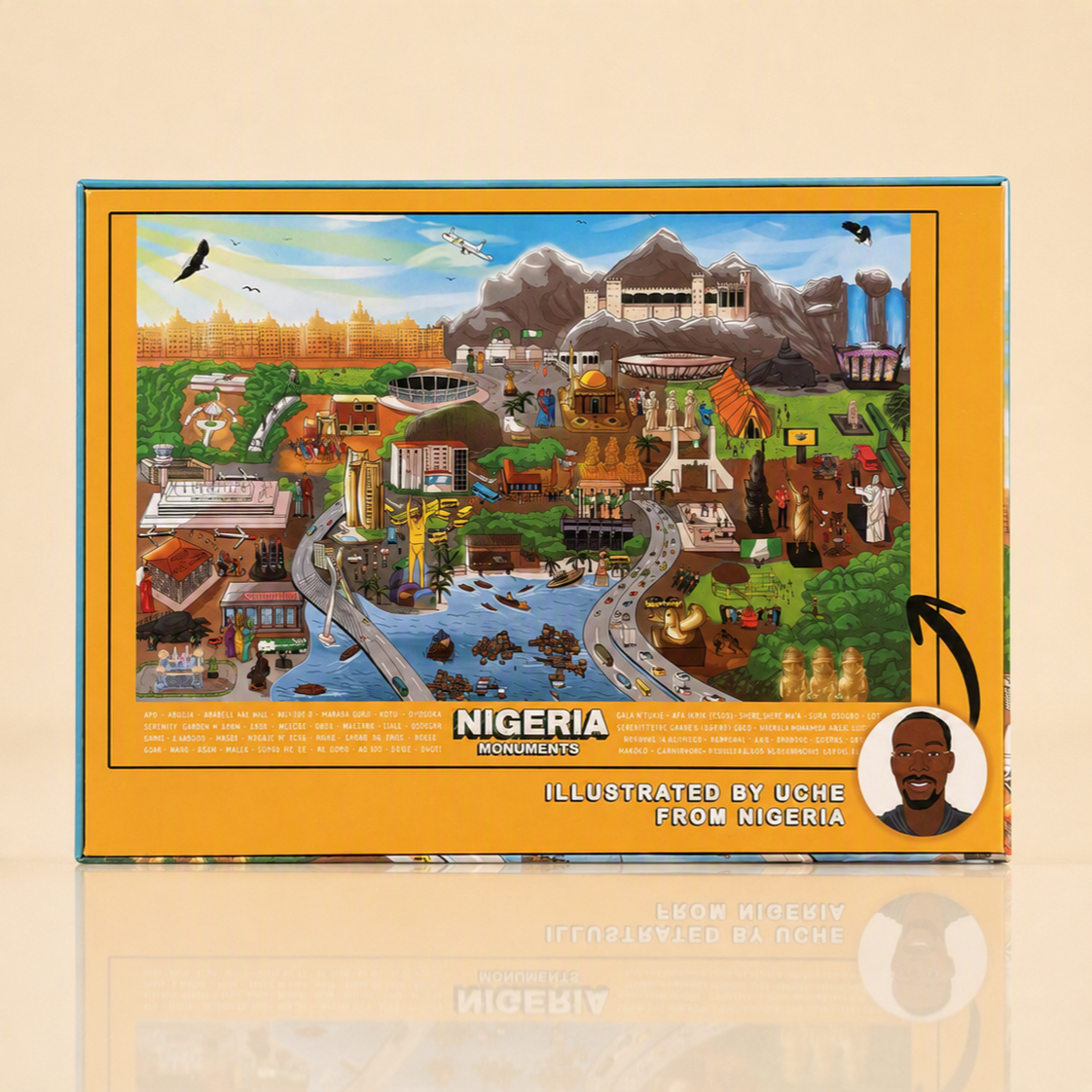 Nigeria Monuments Jigsaw Puzzle - 48 Piece